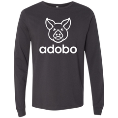 Adobo Pig Head Mens Jersey Long Sleeve T-Shirt