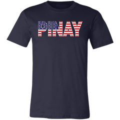 Pinay with US Flag Embedded Unisex Jersey T-Shirt