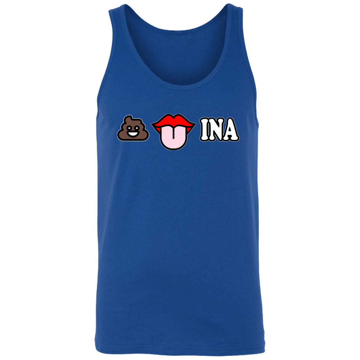 Poo Tongue Ina Unisex Cotton Tank Top