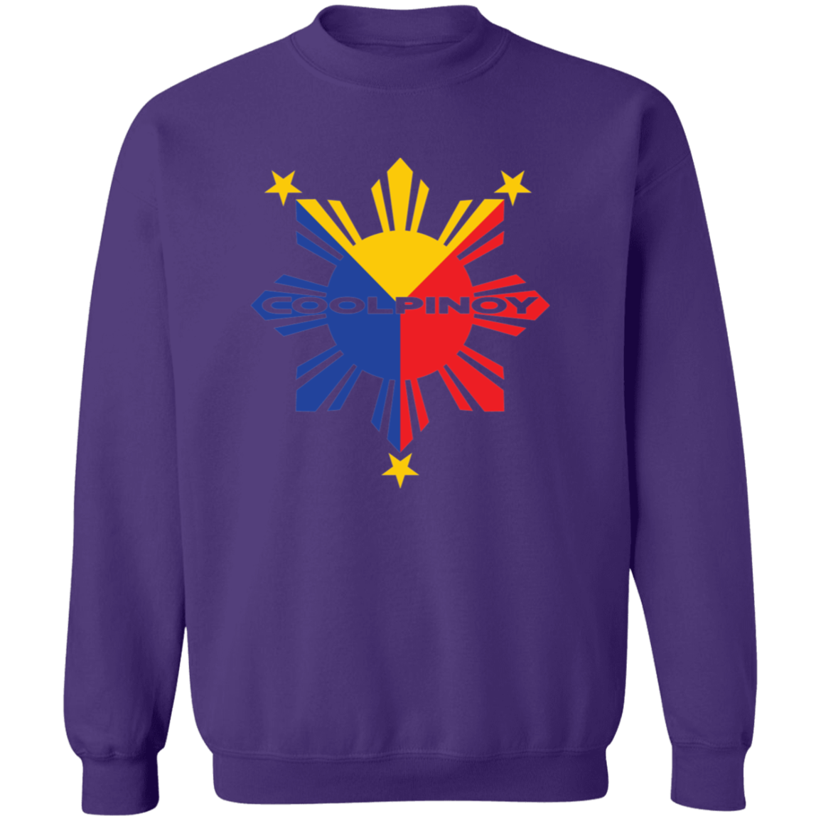 CoolPinoy Tricolor Unisex Crewneck Pullover Sweatshirt