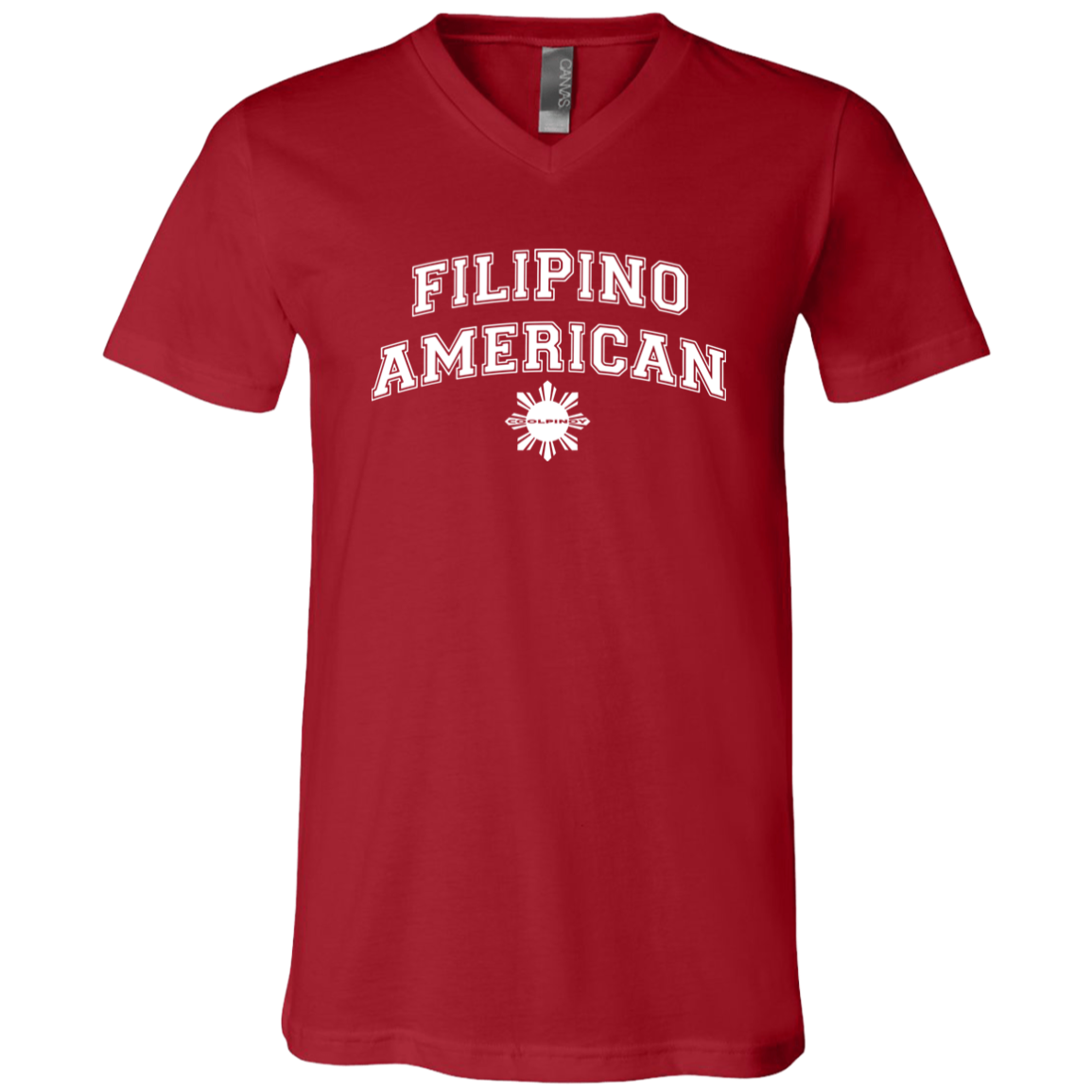 Filipino American University CP Unisex Jersey V-Neck T-Shirt