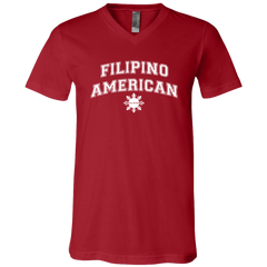 Filipino American University CP Unisex Jersey V-Neck T-Shirt