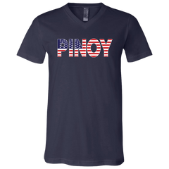 Pinoy American Unisex Jersey V-Neck T-Shirt