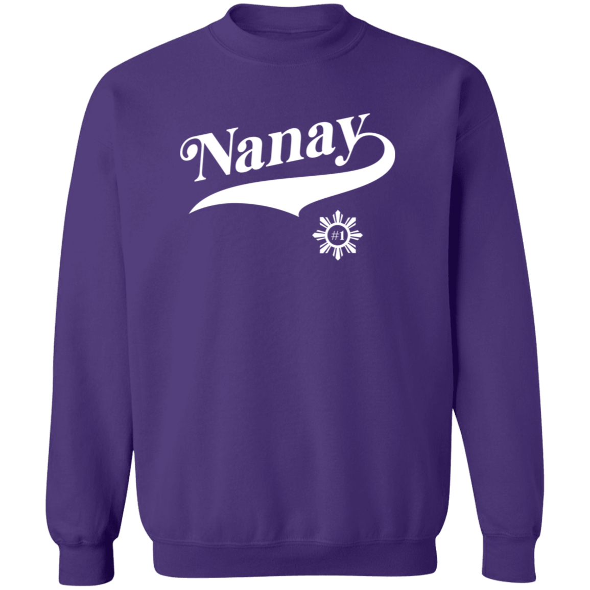 Number One Nanay Unisex Crewneck Pullover Sweatshirt