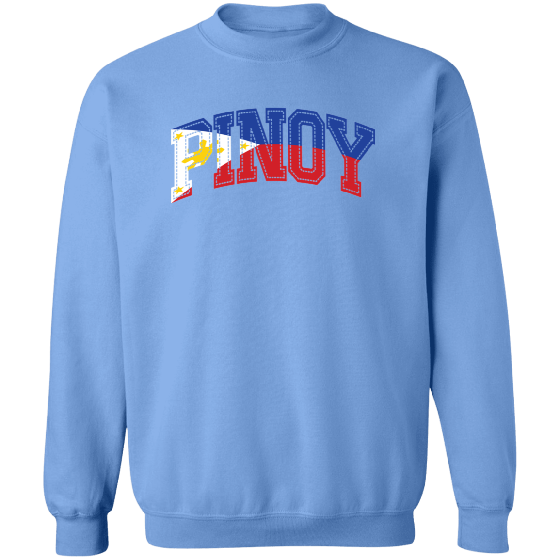 Pinoy with Flag Embedded Unisex Crewneck Pullover Sweatshirt