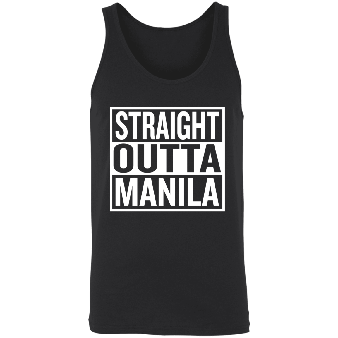 Straight Outta Manila Unisex Cotton Tank Top