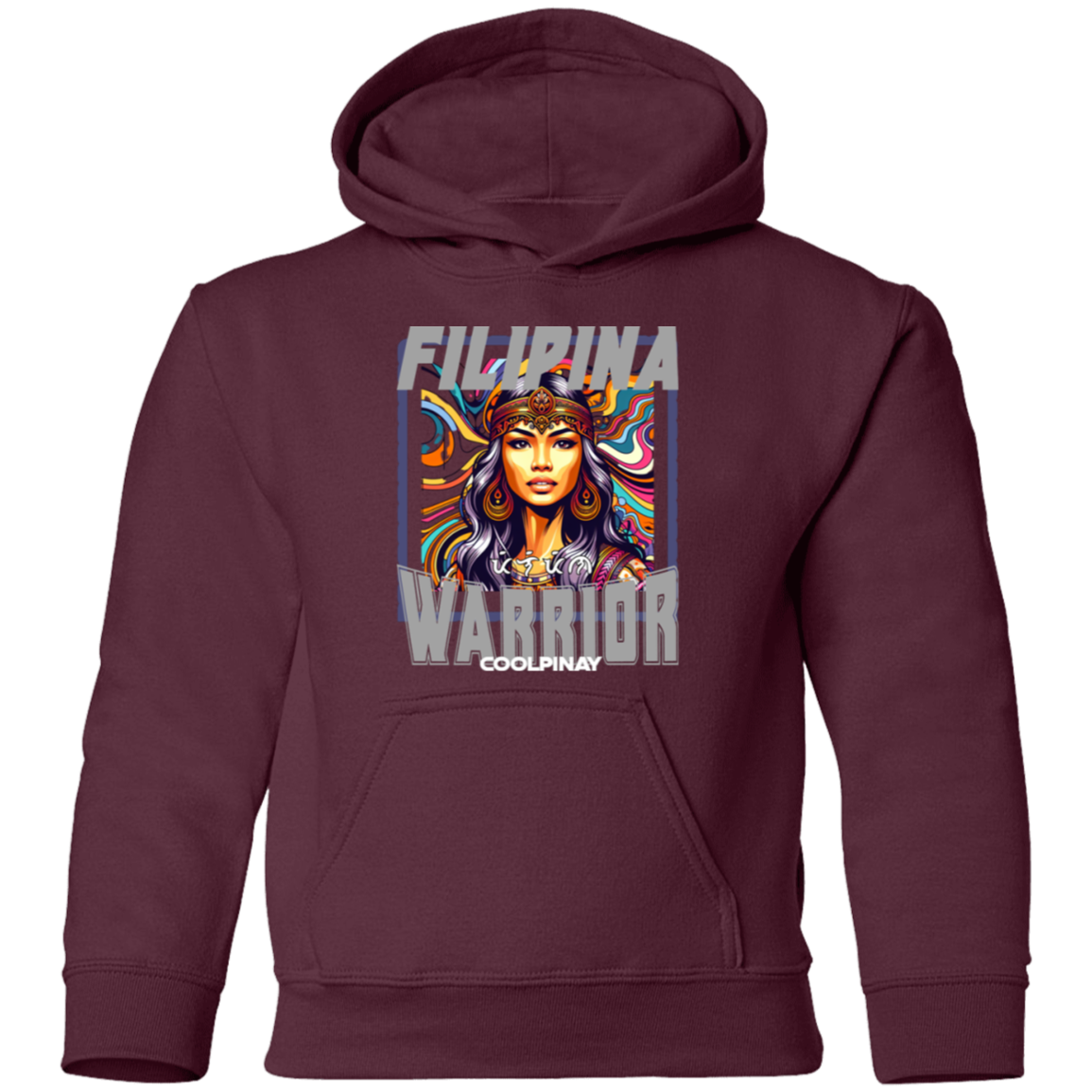 Filipina Warrior Beauty Youth Pullover Hoodie