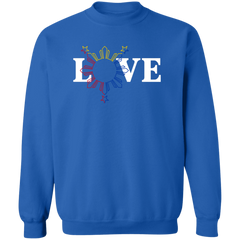 Love and Sun and Stars Unisex Crewneck Pullover Sweatshirt