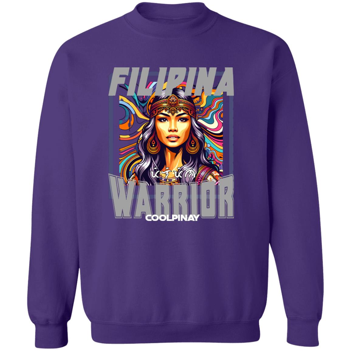 Filipina Warrior Beauty Unisex Crewneck Pullover Sweatshirt