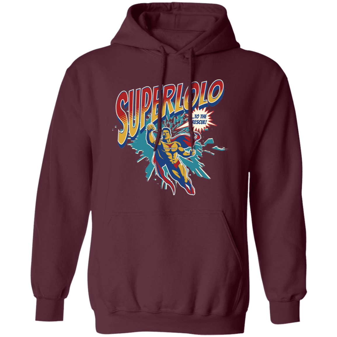 Super Lolo To The Rescue Unisex Pullover Hoodie