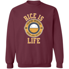 RIce is Life Unisex Crewneck Pullover Sweatshirt