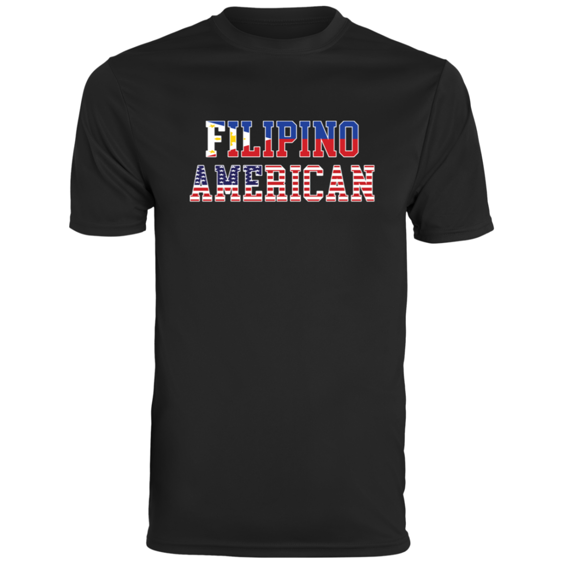 Filipino American Flags Moisture-Absorbing Shirt