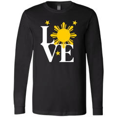 Love with Yellow Sun and Stars Unisex Jersey Long Sleeve T-Shirt