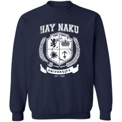 Hay Naku University Distressed CP Unisex Crewneck Pullover Sweatshirt