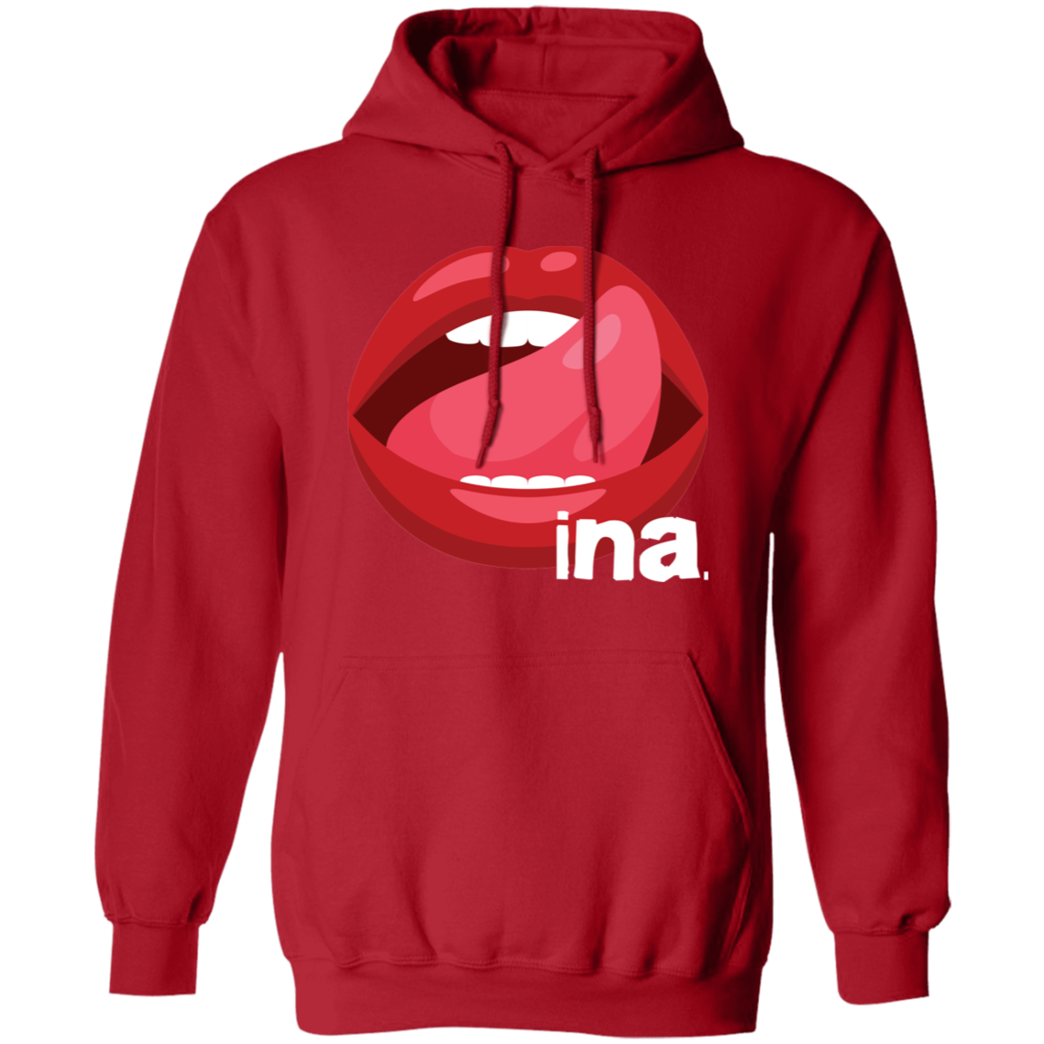 Tongue Ina Unisex Pullover Hoodie