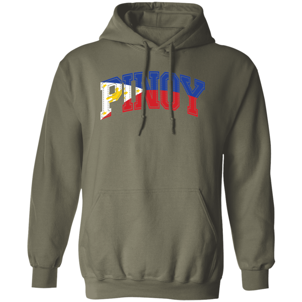 Pinoy with Flag Embedded Unisex Pullover Hoodie