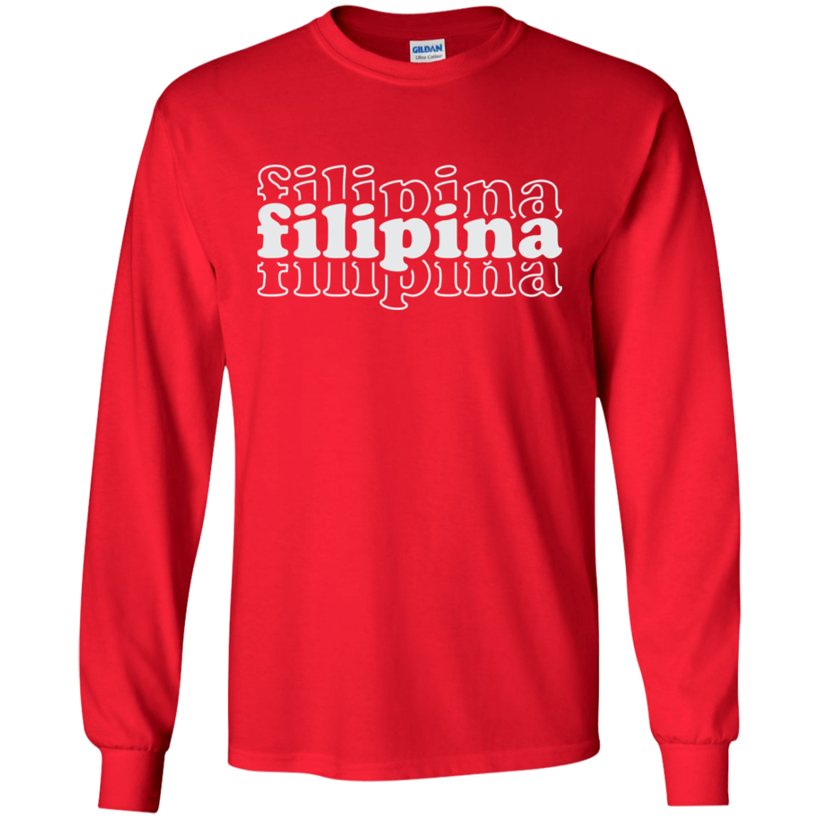 Filipina Triple Youth Long Sleeve T-Shirt