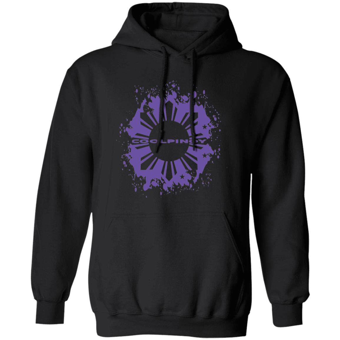 CoolPinoy Ube Splash Unisex Pullover Hoodie