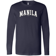 Manila Arch White CP Unisex Jersey Long Sleeve T-Shirt