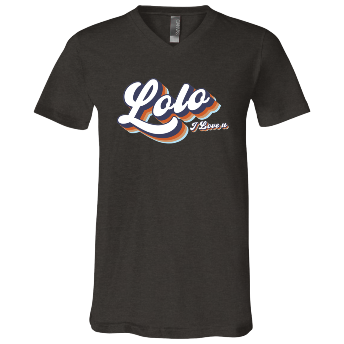 Lolo I Love U Unisex Jersey V-Neck T-Shirt