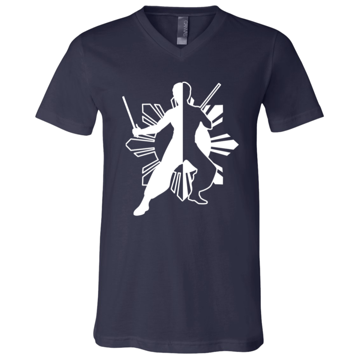 Kali Eskrima Ying Yang Unisex Jersey V-Neck T-Shirt