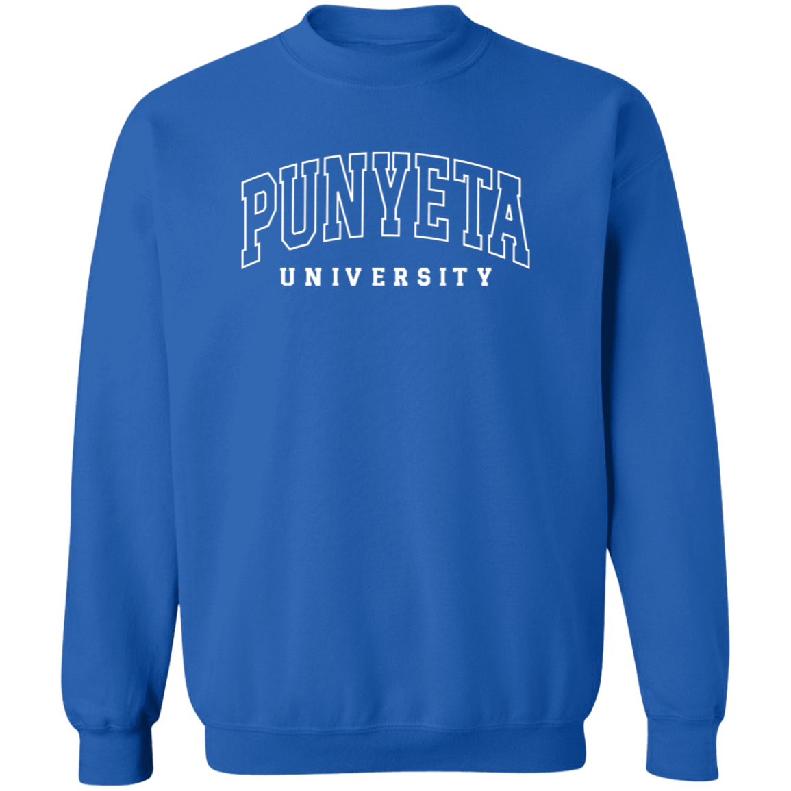 Punyeta University Unisex Crewneck Pullover Sweatshirt