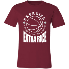 Exercise I Thought You Said Extra Rice Basketball Unisex Jersey T-Shirt