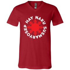 Hay Naku Susmaryosep Red Sun Unisex Jersey V-Neck T-Shirt