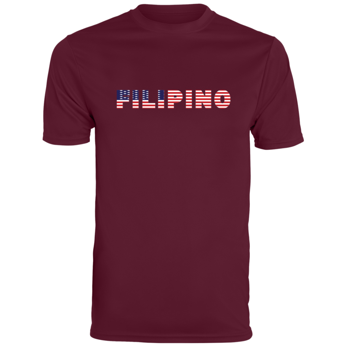 Filipino with US Flag Embedded Moisture-Absorbing Shirt