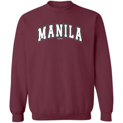 Manila Arch White CP Unisex Crewneck Pullover Sweatshirt