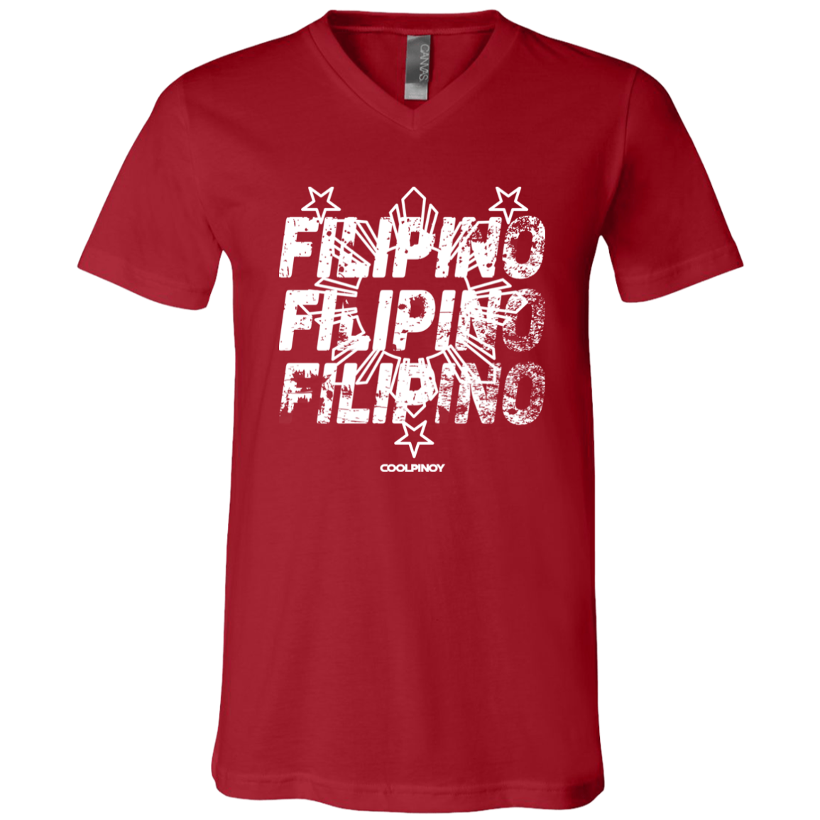 Filipino Filipino Filipino Unisex Jersey V-Neck T-Shirt