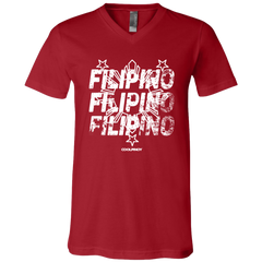 Filipino Filipino Filipino Unisex Jersey V-Neck T-Shirt