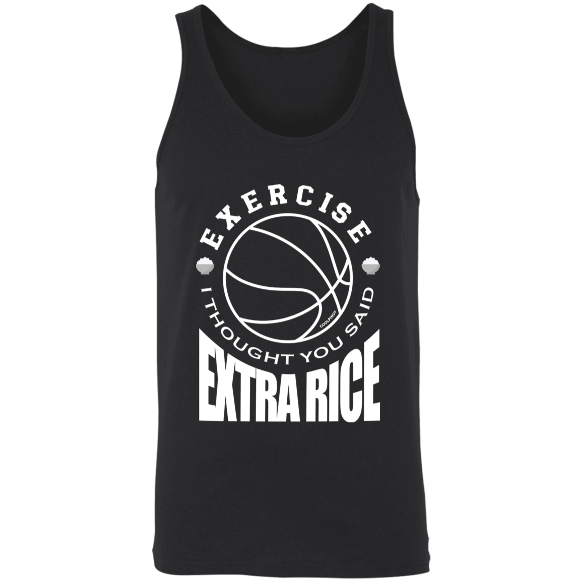 Exercise I Thought You Said Extra Rice Basketball Unisex Cotton Tank Top