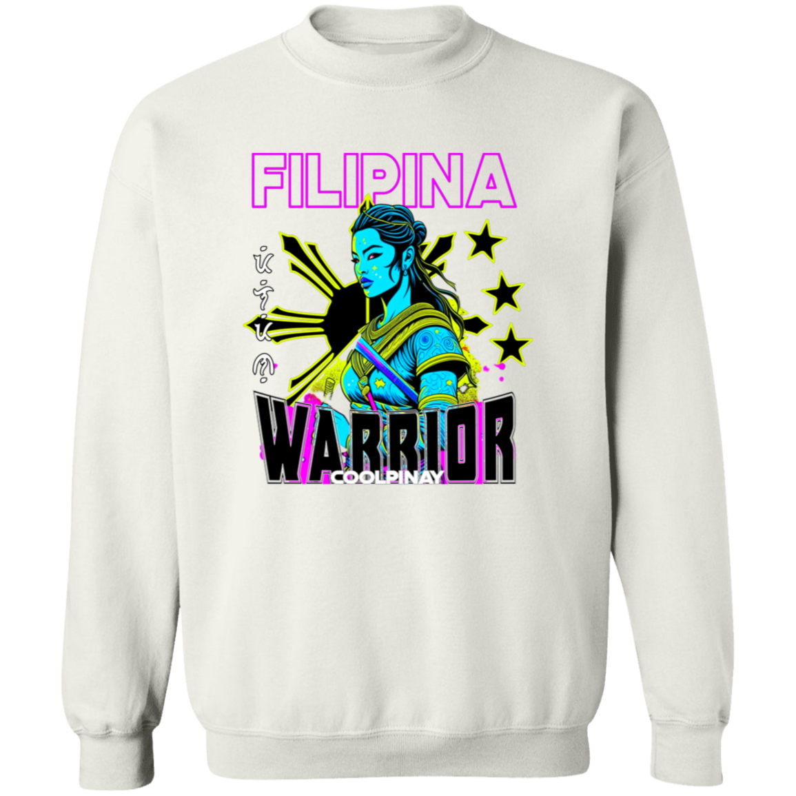 Filipina Warrior Psychadelic Unisex Crewneck Pullover Sweatshirt