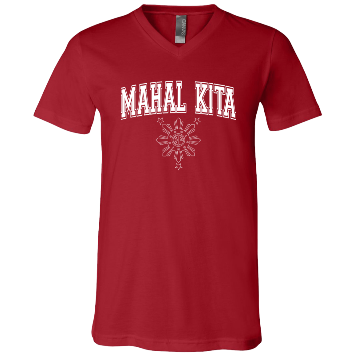 Mahal Kita University CP Unisex Jersey V-Neck T-Shirt