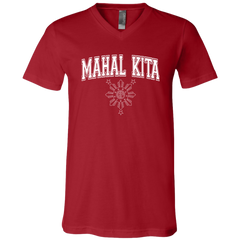 Mahal Kita University CP Unisex Jersey V-Neck T-Shirt