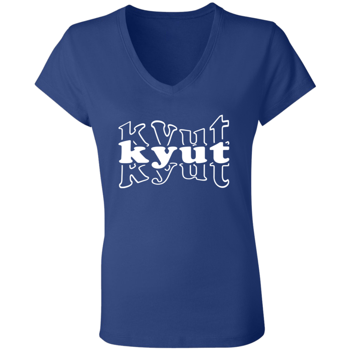 Kyut Ladies Jersey V-Neck T-Shirt