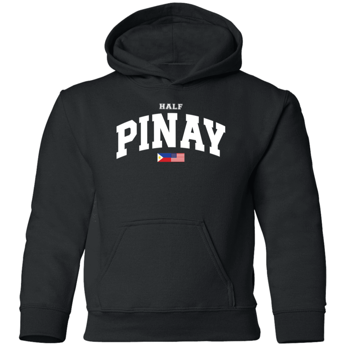 Half Pinay FILAM Flag Youth Pullover Hoodie