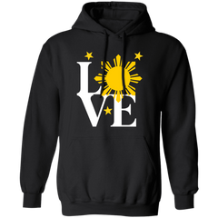 Love with Yellow Sun and Stars Unisex Pullover Hoodie