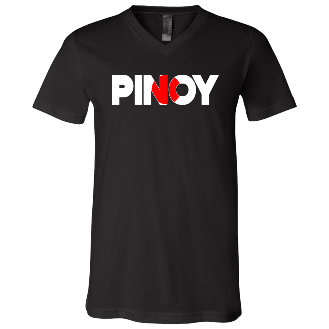 Pinoy Japan Flag Unisex Jersey V-Neck T-Shirt