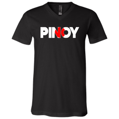 Pinoy Japan Flag Unisex Jersey V-Neck T-Shirt