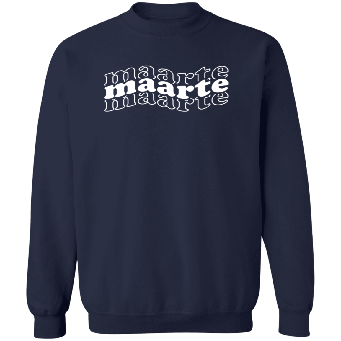 Maarte in Triple Unisex Crewneck Pullover Sweatshirt