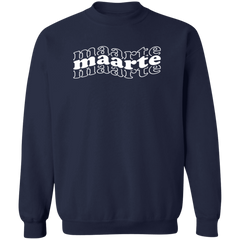 Maarte in Triple Unisex Crewneck Pullover Sweatshirt