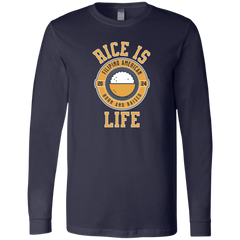 RIce is Life Mens Jersey Long Sleeve T-Shirt
