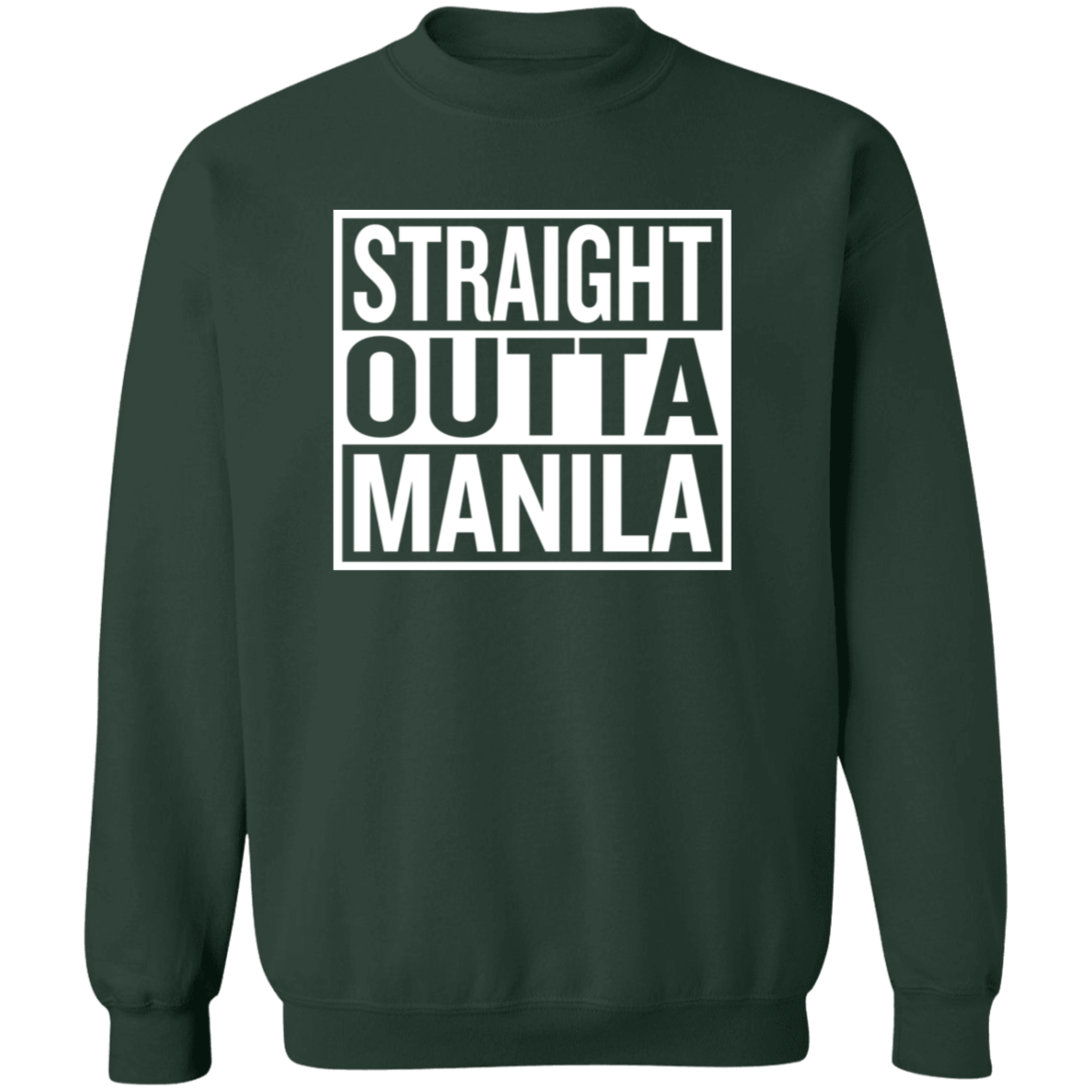 Straight Outta Manila Unisex Crewneck Pullover Sweatshirt