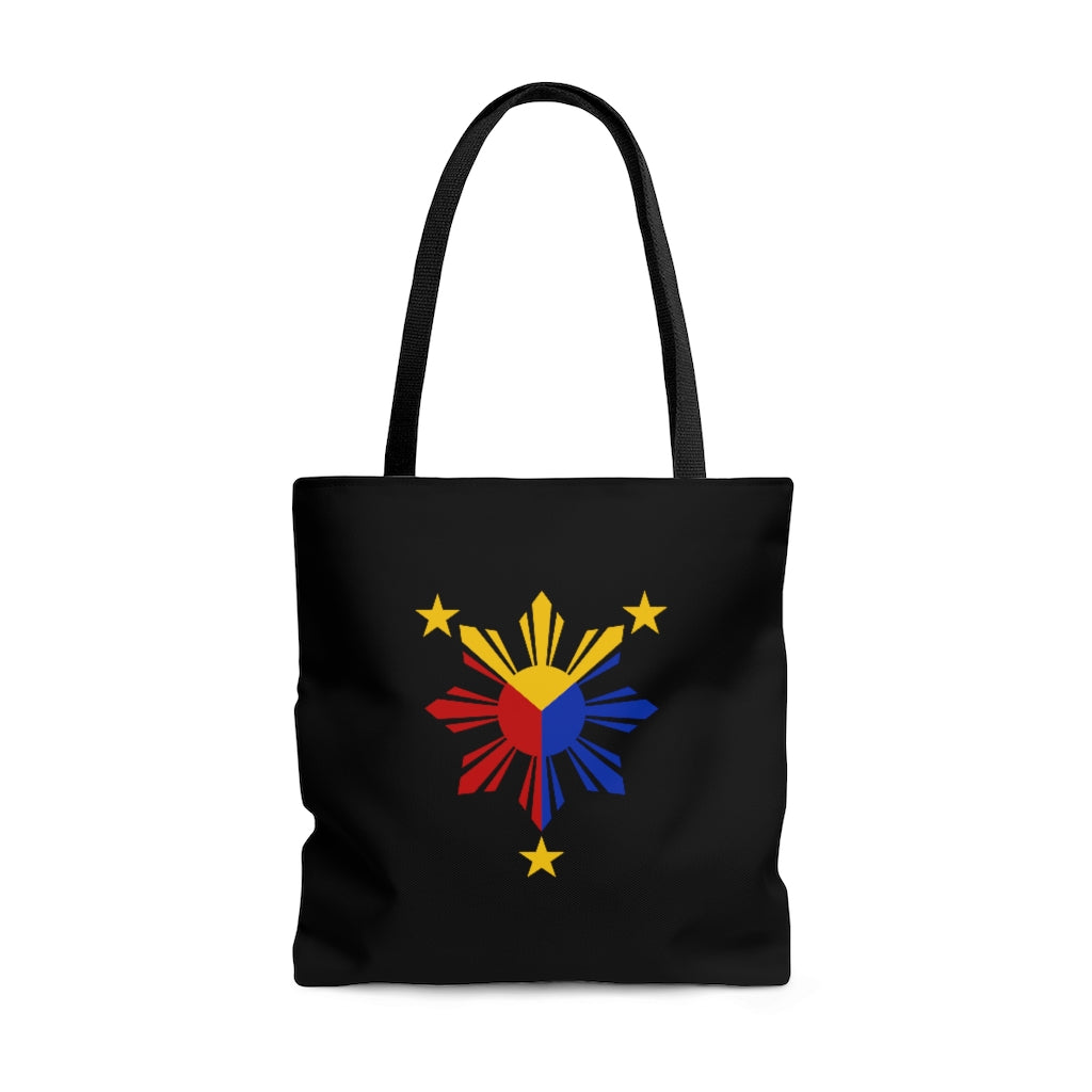 Tricolor Sun and Stars Tote Bag