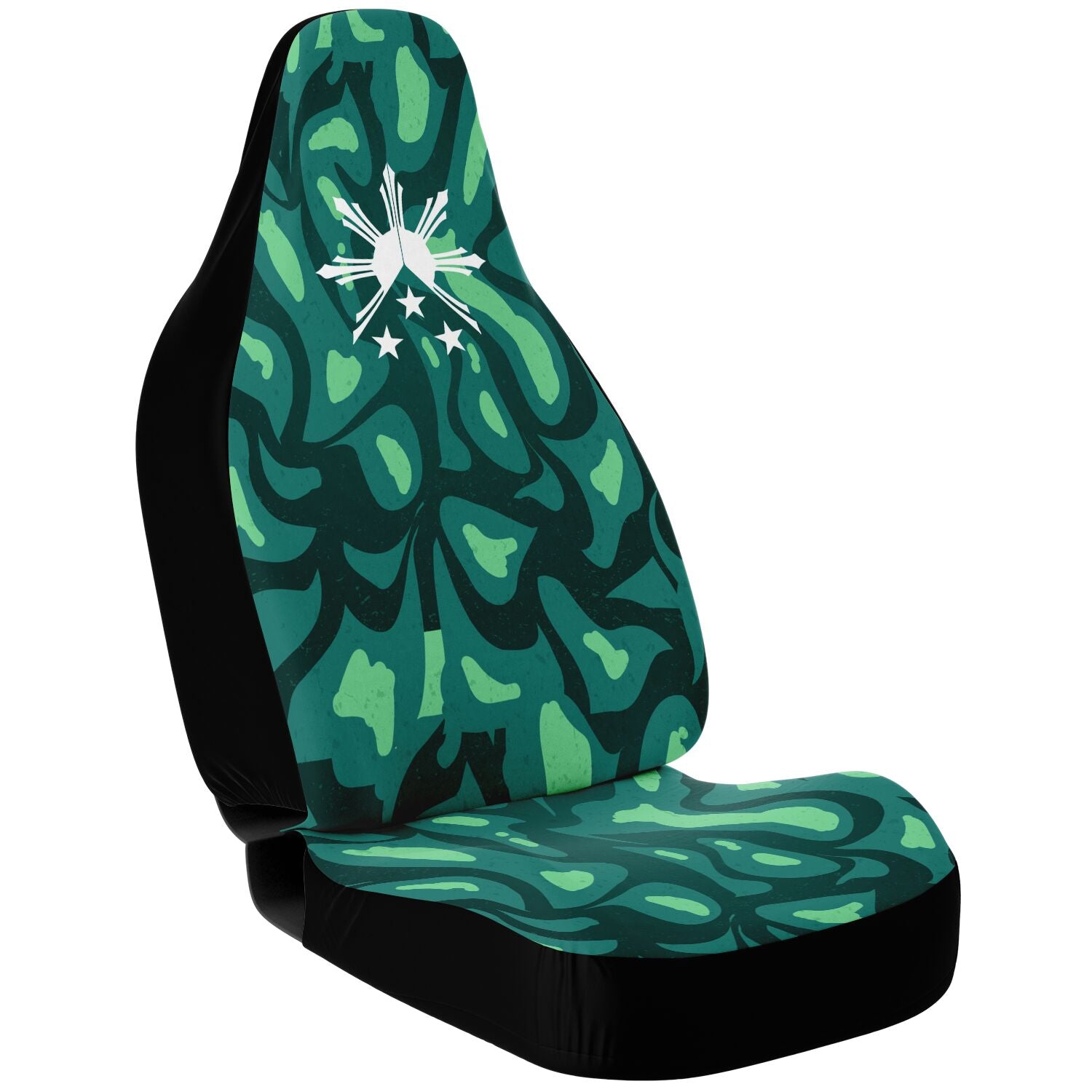 Camouflage Sun and Stars Car Seat Covers