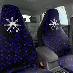 Blue and Purple Sun and Stars Car Seat Covers