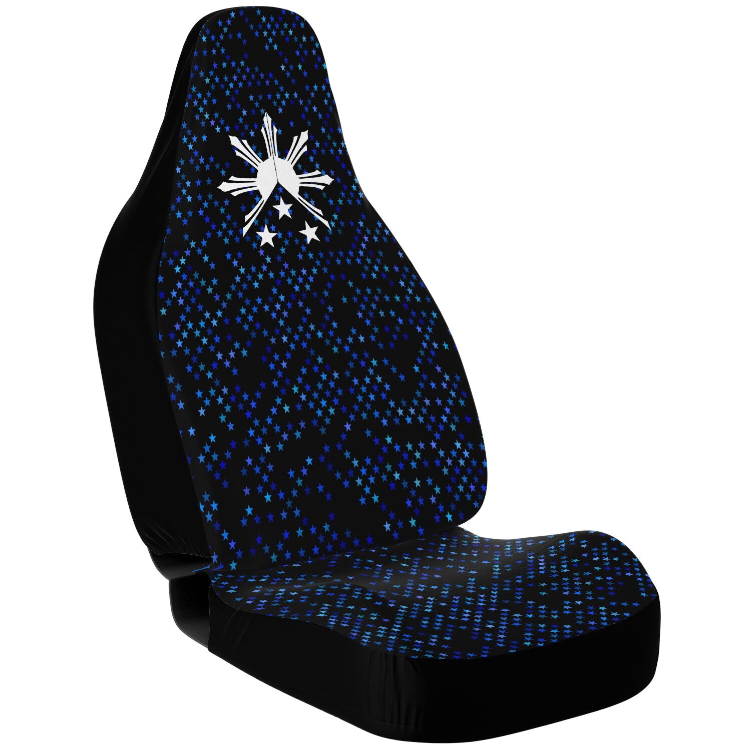 Philippines Sun and Stars Blue and White Car Seat Covers