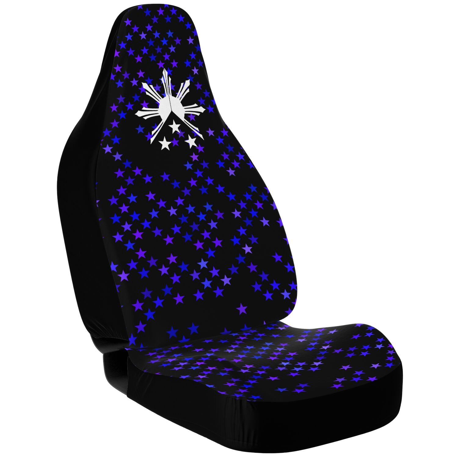 Blue and Purple Sun and Stars Car Seat Covers